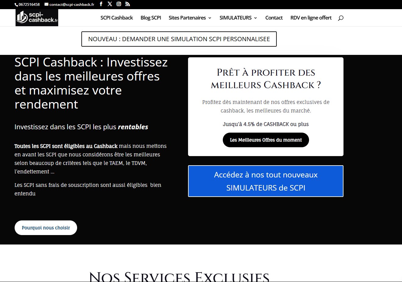 SCPI Cashback