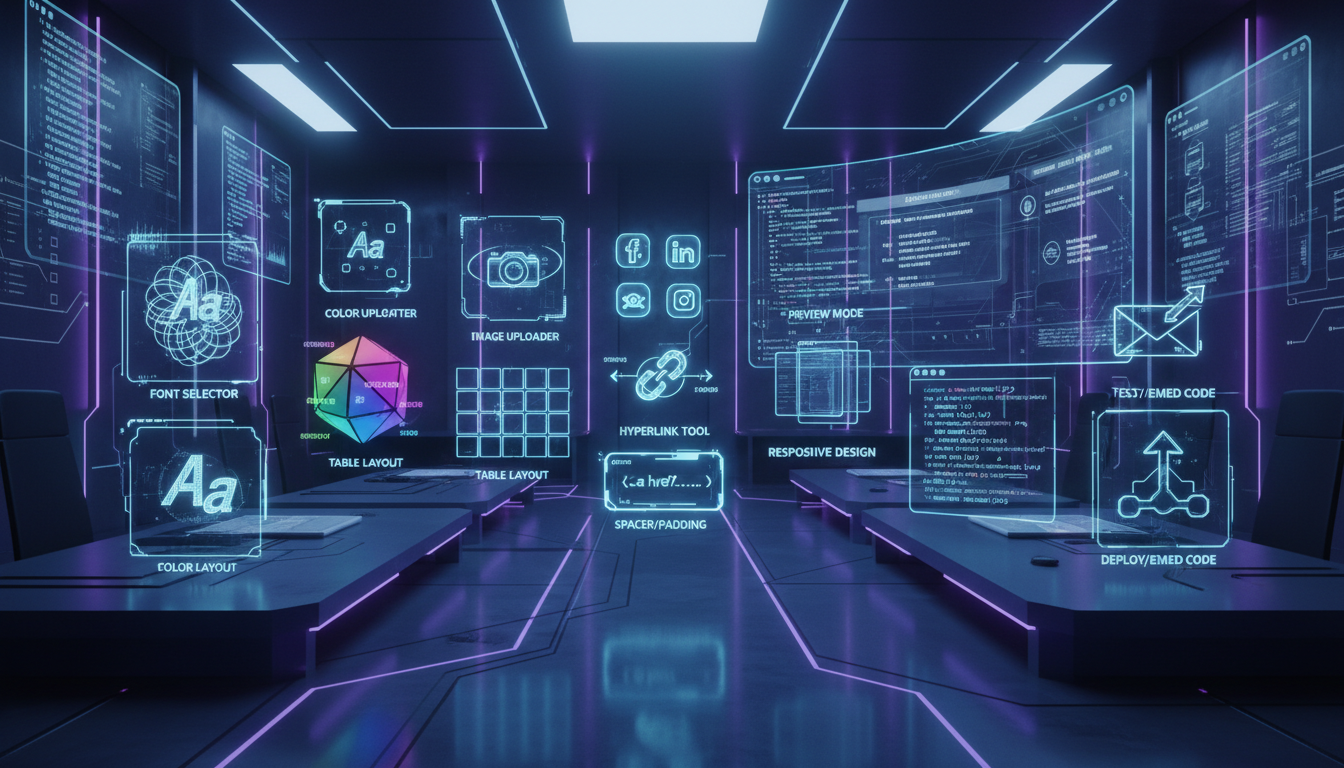 explorez 13 outils indispensables pour créer des signatures d'email en html professionnelles et personnalisées facilement.