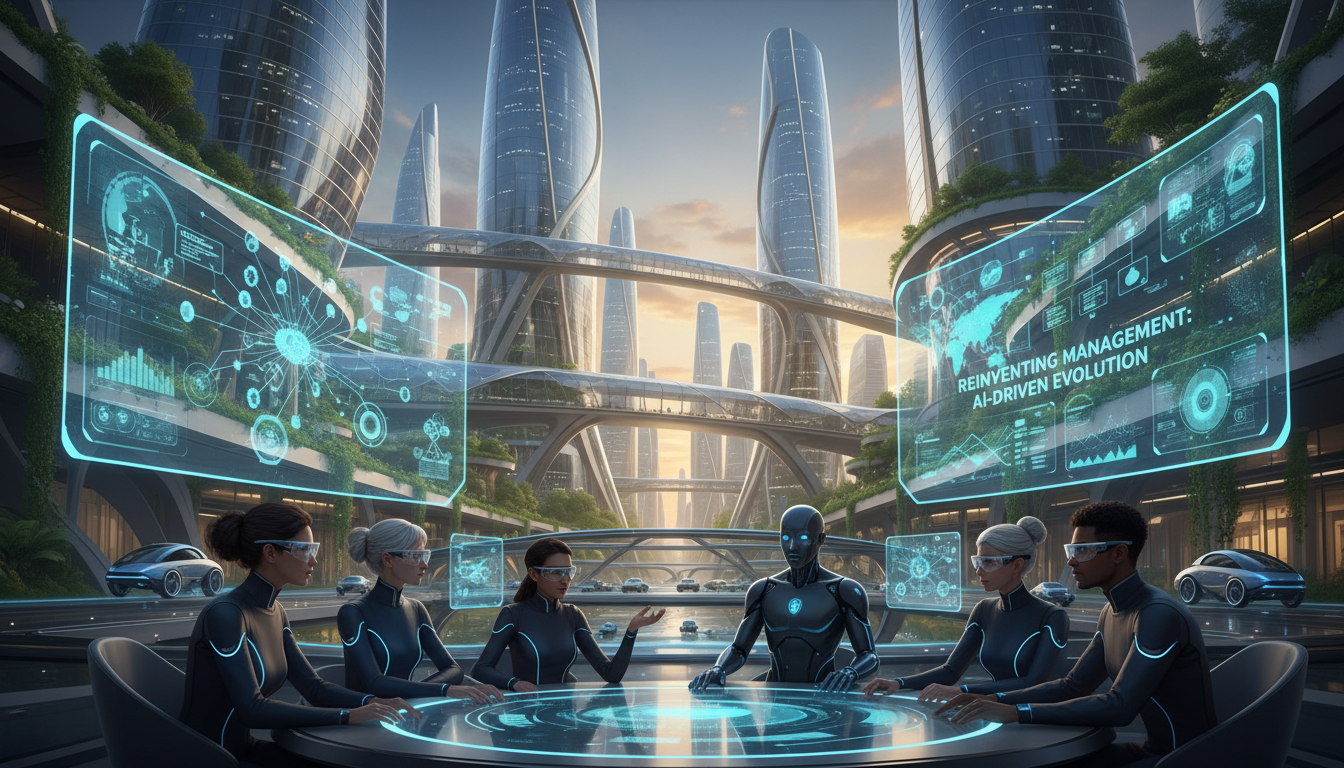 découvrez comment réinventer le management à l'ère de l'intelligence artificielle en adaptant et faisant évoluer les pratiques managériales indispensables pour réussir dans un monde en pleine transformation digitale.